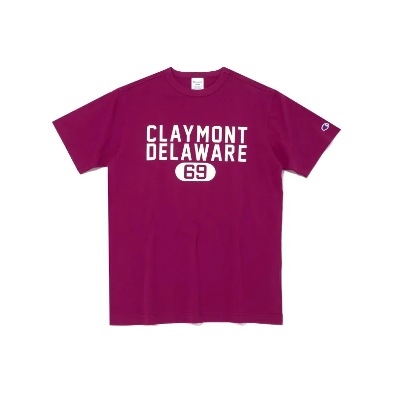 Champion T Shirt Unisex Burgundy-0