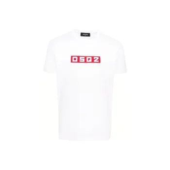 DSQUARED 2 D2 Logo Patch Crewneck T Shirt