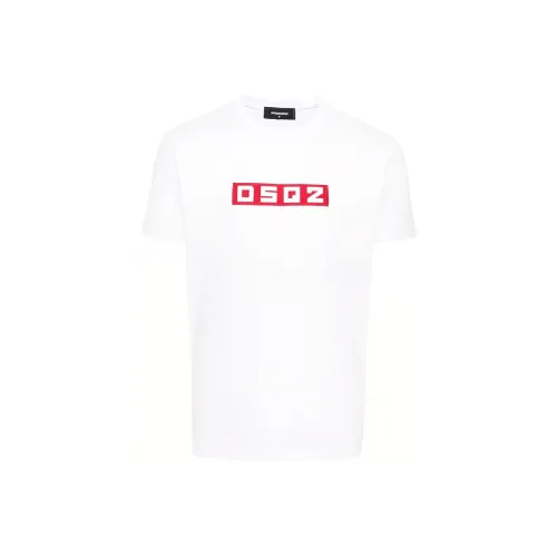 DSQUARED 2 D2 Logo Patch Crewneck T Shirt