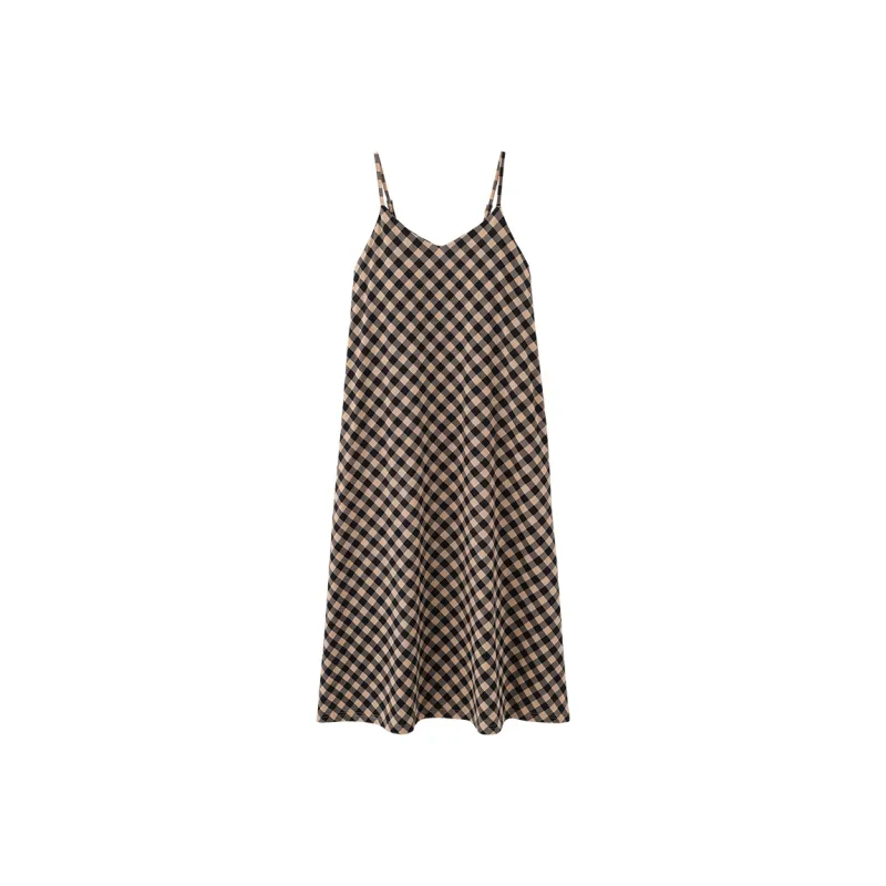XIAFENYAN Nightgown Women's Khaki-0