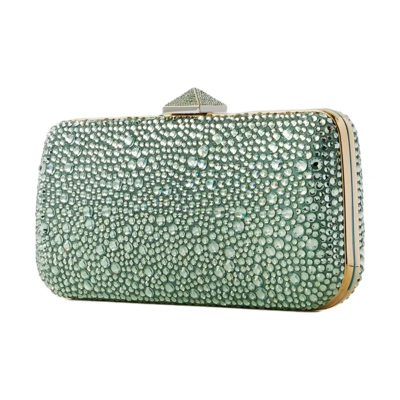 Valentino CARRY SECRETS Crystal Clutch Women's Turquoise-1
