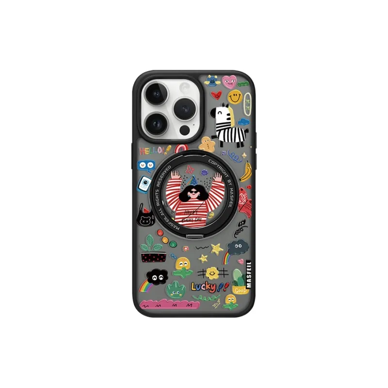 Marsfield Acrylic Material Skin Friendly 360 Rotating Pivot Case Phone Cases Apple 16/15/14pro/proma-2