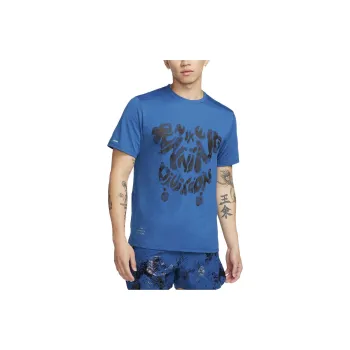 Nike Dri Fit Rise 365 T Shirt Men's Blue