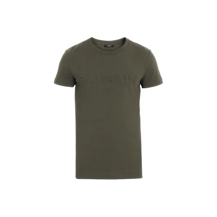 BALMAIN T-Shirts Men Green-0