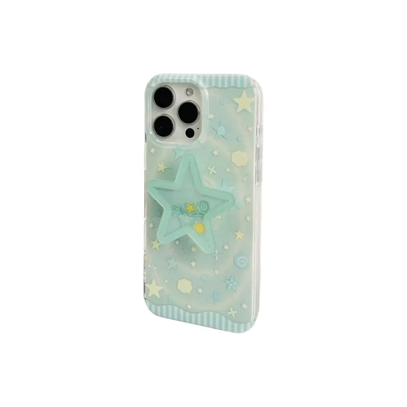 Wei Xin Acrylic Material Tornado Shell Star Phone Cases Compatible With IPhone 16/15 Pro Max/Apple 13/14 Pro/Max-2
