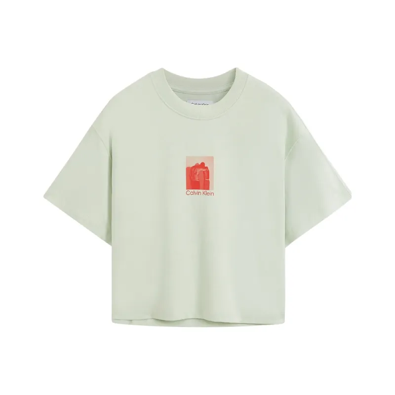 CALVIN KLEIN T Shirt Unisex Bamboo Thicket Green-0