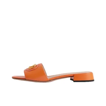 Valentino Vlogo Slide Slippers Women's Orange