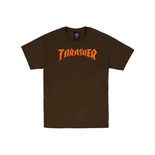 Thrasher T Tunic shirts Men Dark Brown