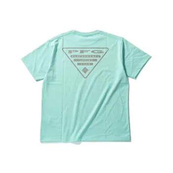 Columbia Crew Neck Fitted Short-Sleeved T-Shirt Men's Blue