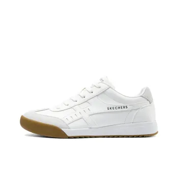 Skechers Street Anti Slip Wear Resistant Low Top Skateboard Shoes Men's White
