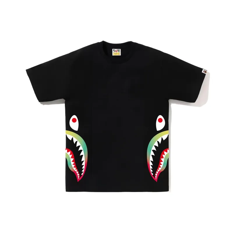 A BATHING APE Gradation Side Shark Tee-2