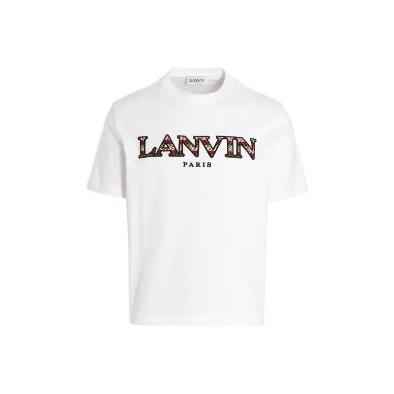 Lanvin Logo Crew neck T shirt-0