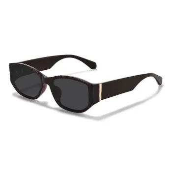 Sagawa Plate Frame Irregular Shape Sunglasses Unisex