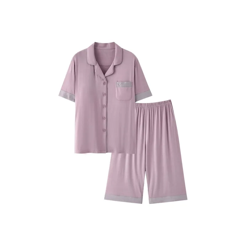 MADALLO Pajama Set Women's Dark Purple-0