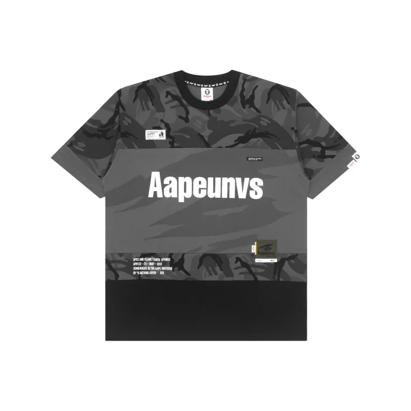 Aape T Shirts Unisex Black Camouflage BKZ-0