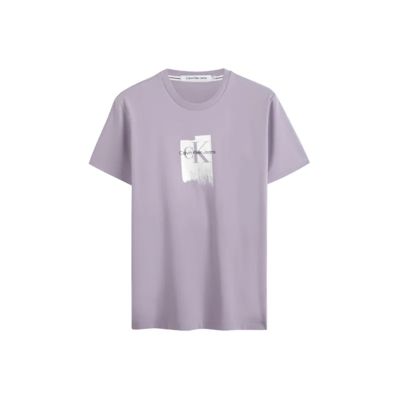 Calvin Klein T Shirts Men Light Purple-0
