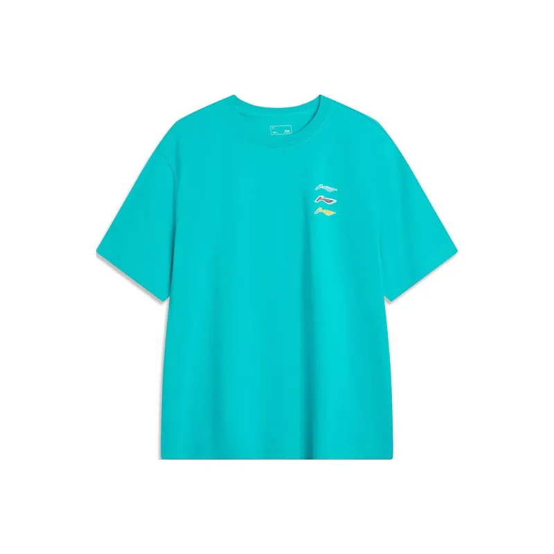 LiNing Drop Shoulder Sleeve T-Shirt Men's Ice Celadon Green-0