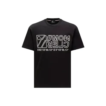 Moncler Grenoble Logo Printed Crewneck T Shirt