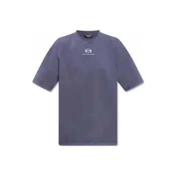 Balenciaga FW22 T Shirt Men's Gray Blue
