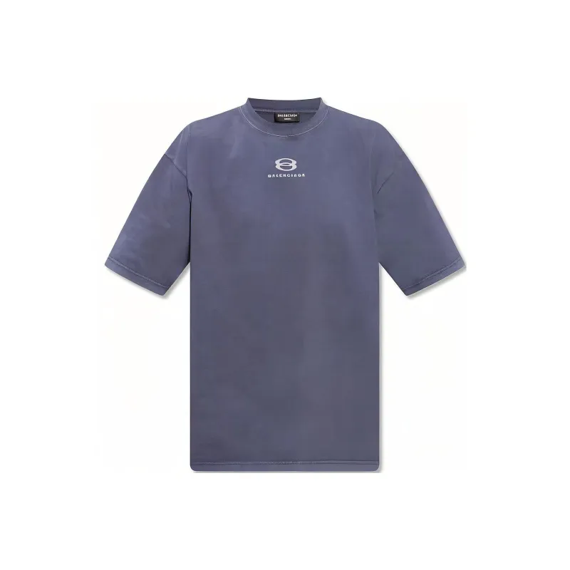 Balenciaga FW22 T Shirt Men's Gray Blue-0
