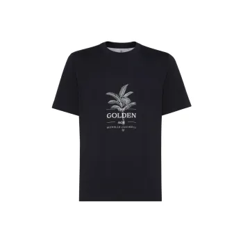 Brunello Cucinelli Logo Printed Crewneck T Shirt