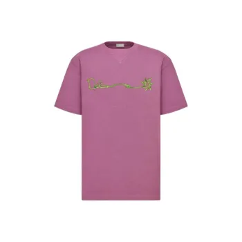 DIOR X Cactus Jack Embroidered T Shirt
