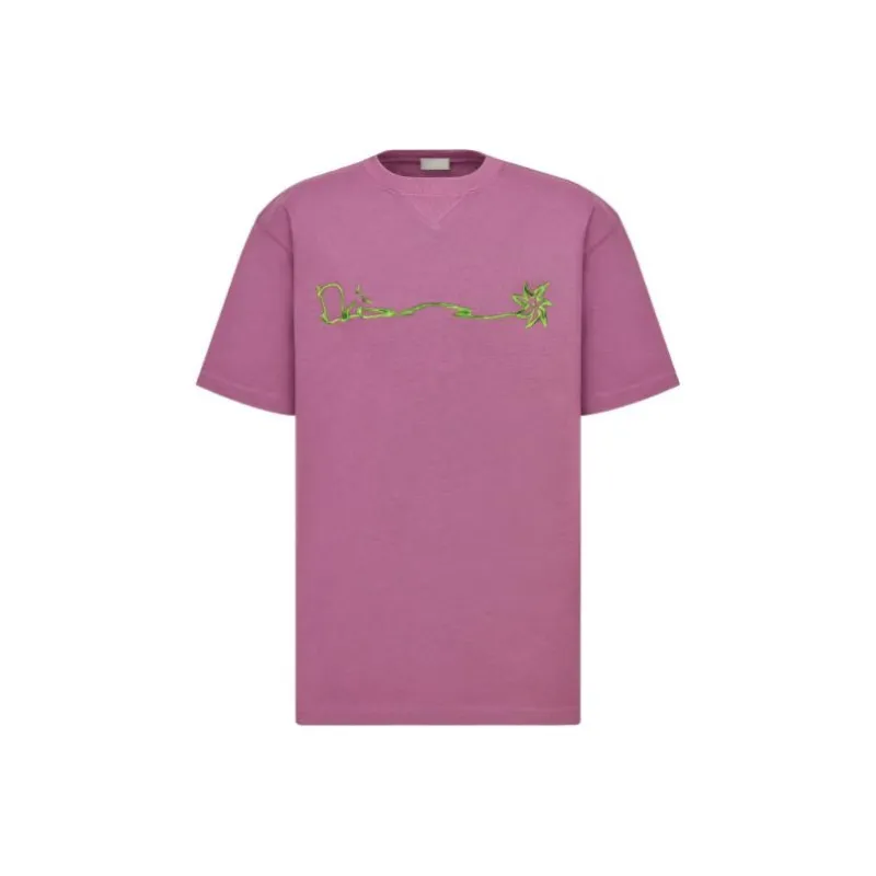 DIOR X Cactus Jack Embroidered T Shirt-0