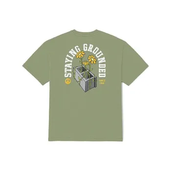 Vans Drop Shoulder Sleeve T-Shirt Unisex Green