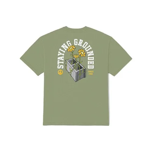 Vans Drop Shoulder Sleeve T-Shirt Unisex Green