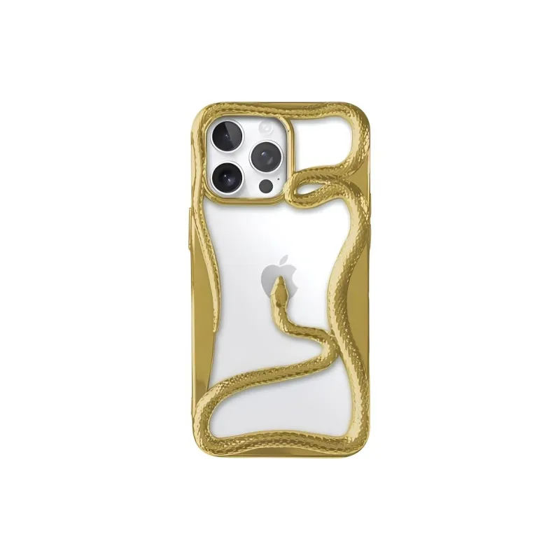 Wei Xin Acrylic Material Cut Out 3D Effect Snake Phone Cases Compatible With IPhone 16/15 Pro Max/Apple 13/14 Pro/Max-6