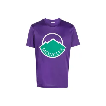 Moncler T Shirts Unisex Purple