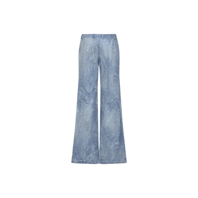 ERMANNO SCERVINO Roses jacquard Trousers-1