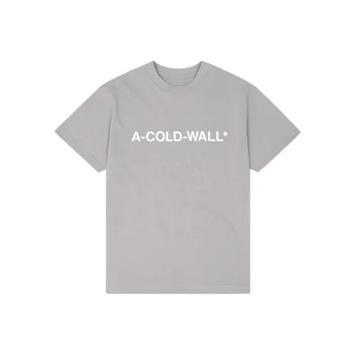 A COLD WALL* T Shirts Unisex Light Gray