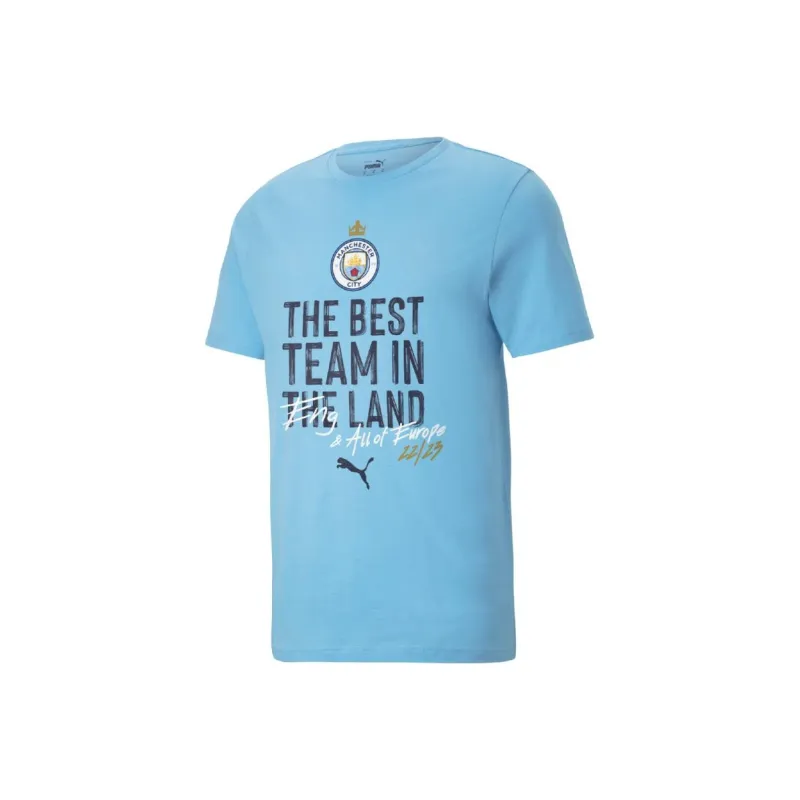 PUMA T Shirts Men Light Blue-0