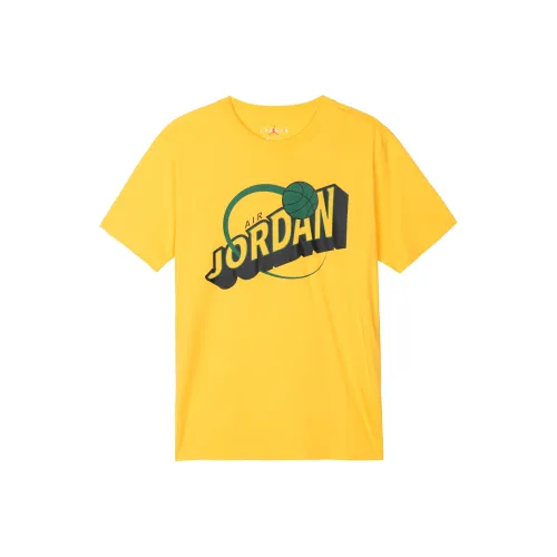 Jordan Set in Sleeve T Shirt Men's Yellow