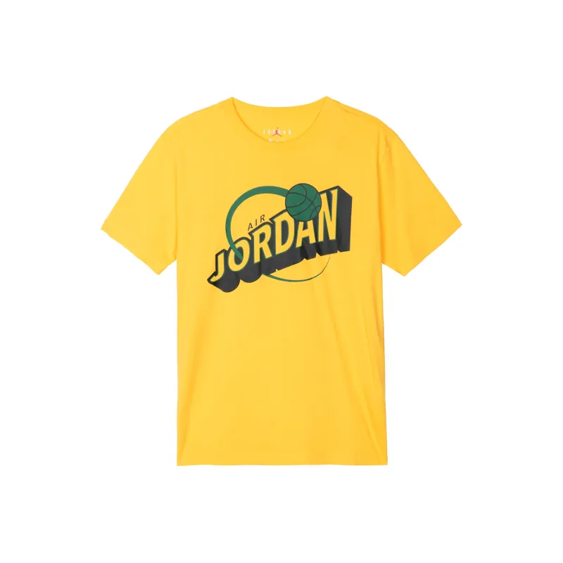 Jordan Set in Sleeve T Shirt Men's Yellow-0