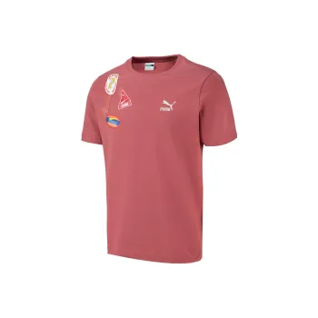 PUMA T Shirts Men Dark Pink