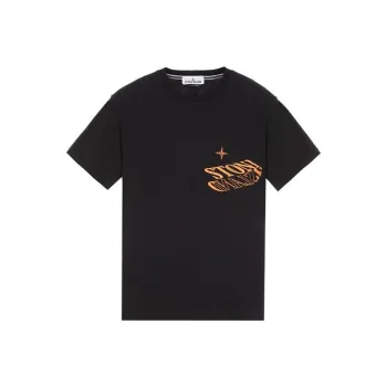 STONE ISLAND T Shirt Men's Jet Black