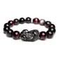 Obsidian+Tiger's Eye Stone Wealth Good Luck Beaded Bracelet for Men