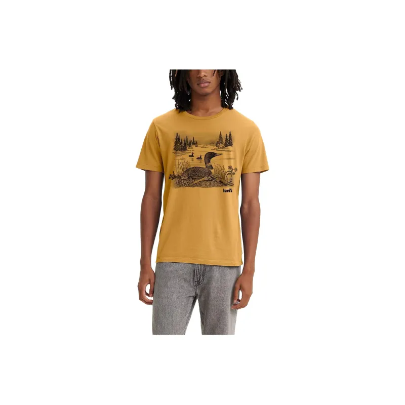 Levis T-Shirts Men Brown-0
