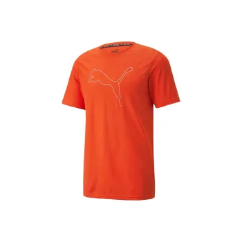 PUMA PERFORMANCE CAT TEE S CHERRY TOMATO T-Shirt Men's Orange