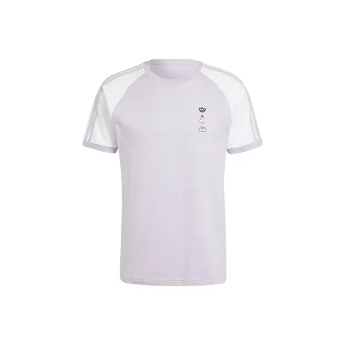 Adidas Originals x MILAOSHU Mickey SALOMON Co brand T Shirt Men's Silver