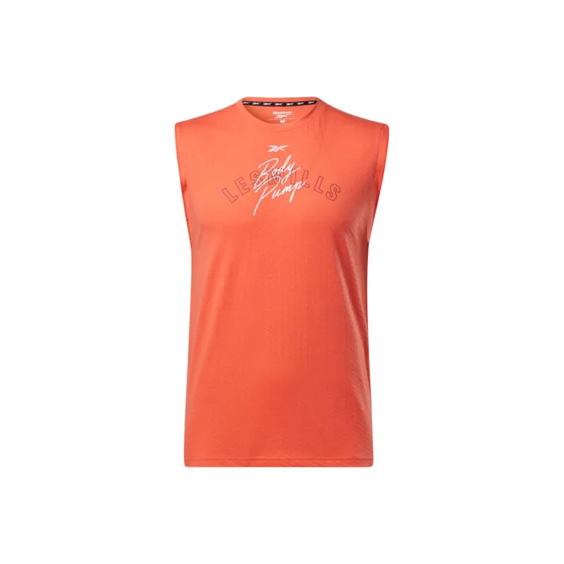 Reebok Lm Bp Mesh Slvls Tee T-Shirt Men's Orange-0