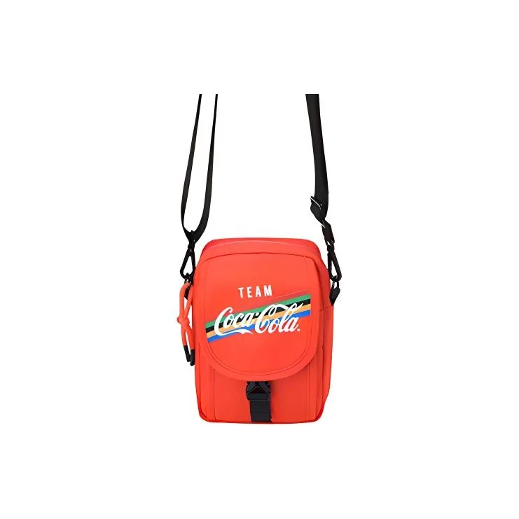 Anta Coca-Cola/Cola Coca Cola Joint Funds Oxford Shoulder Bag Crossbody Bag Unisex Red-0