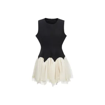 Pa33word Sleeveless Dress Women's Apricot Single Item
