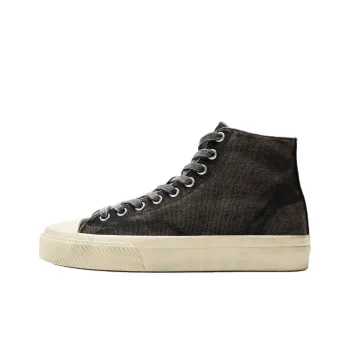 ZARA High Top Canvas Shoes Men's Black