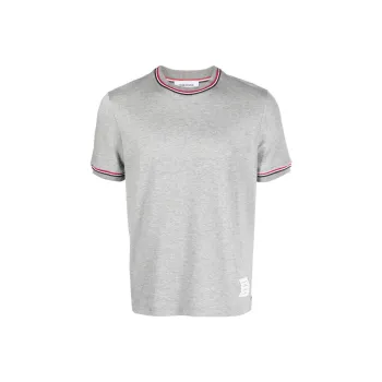 THOM BROWNE Milan Striped Crewneck T Shirt