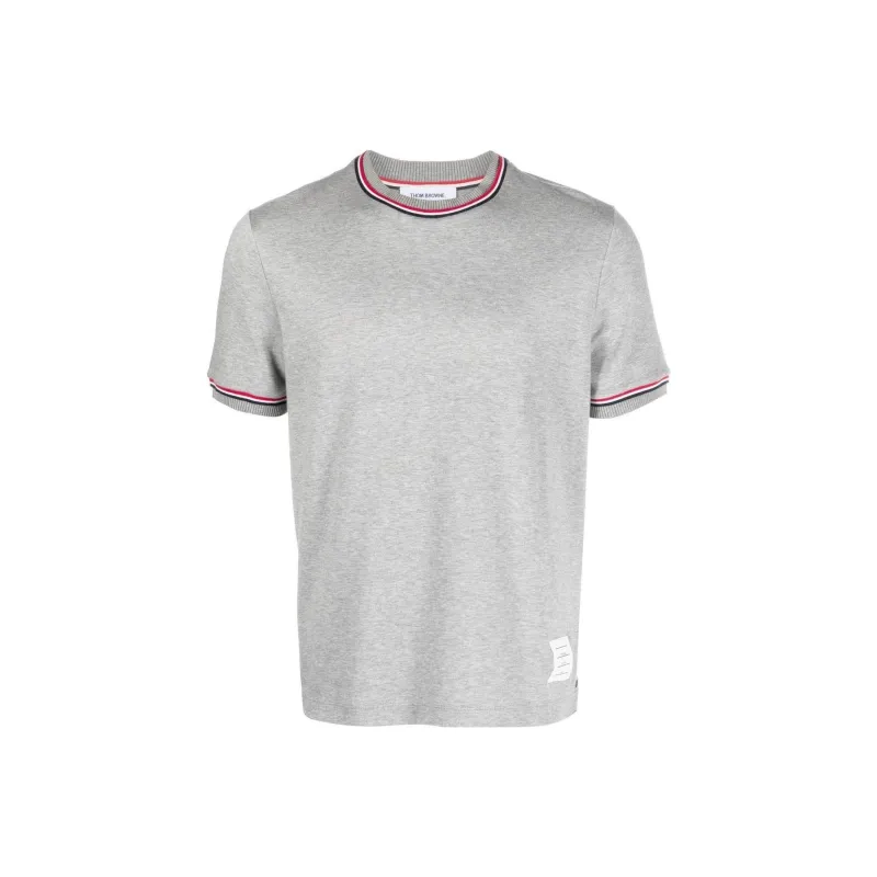 THOM BROWNE Milan Striped Crewneck T Shirt-0