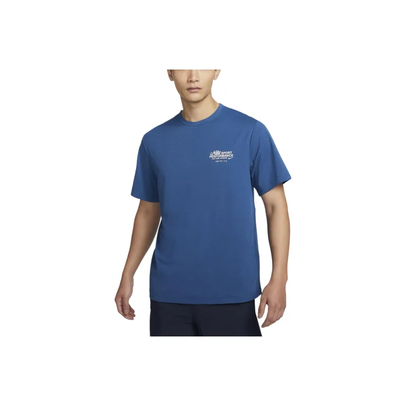 Nike T Shirts Men Blue-0