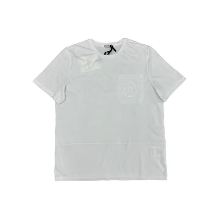 Moncler T-Shirts Men White-0
